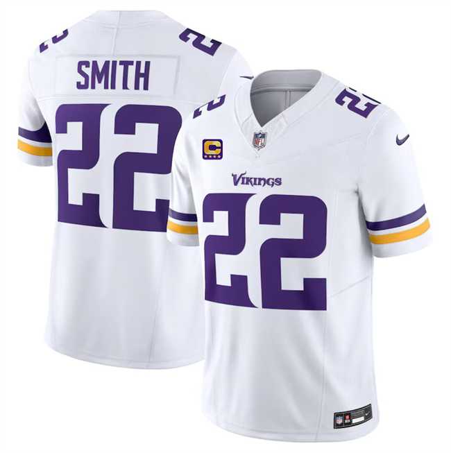 Men & Women & Youth Minnesota Vikings #22 Harrison Smith White 2024 F.U.S.E. With 4-Star C Patch Vapor Untouchable Limited Stitched Jersey,We sell and wholesale Men & Women & Youth Minnesota Vikings #22 Harrison Smith White 2024 F.U.S.E. With 4-Star C Patch Vapor Untouchable Limited Stitched Jersey on line form chian!